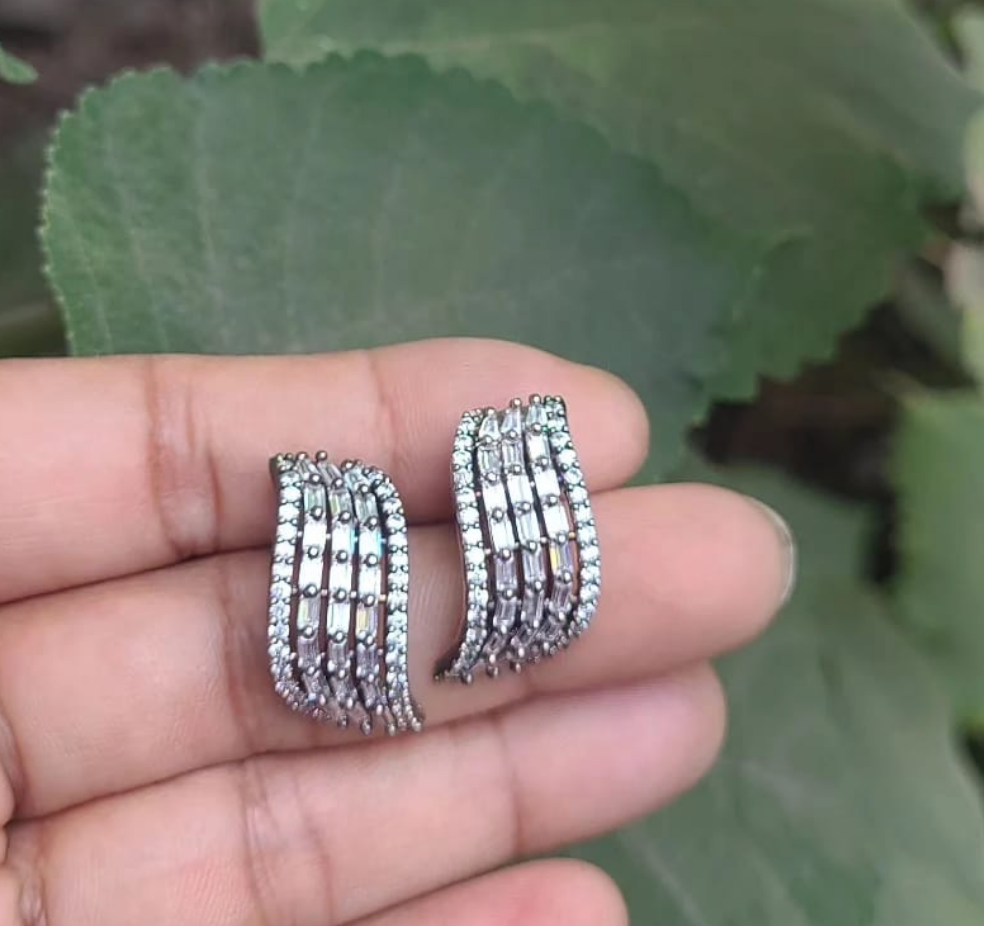 Nancy cz Studs Earrings | Gemzlane