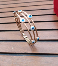 Load image into Gallery viewer, Gemzlane Antitarnish Evileye openable Bracelet
