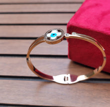 Load image into Gallery viewer, Gemzlane Antitarnish Evileye openable Bracelet