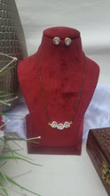 Load image into Gallery viewer, Triple heart Mangalsutra Pendant necklace set