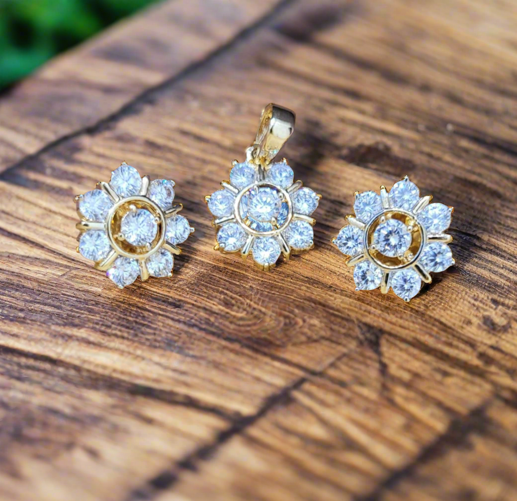 Radhika Pendant Necklace Set Gemzlane