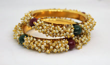 Load image into Gallery viewer, Gemzlane pearl designer bangles - Gemzlane