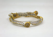 Load image into Gallery viewer, Gemzlane  Stylish CZ pair of bangles - Gemzlane