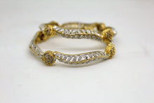 Load image into Gallery viewer, Gemzlane gold plated cz diamond bangles