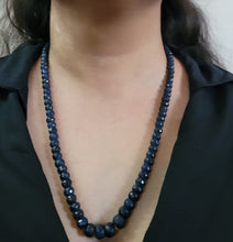 Load image into Gallery viewer, Natural Precious Blue Sapphire Single line Gemstone Necklace