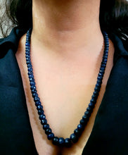 Load image into Gallery viewer, Natural Precious Blue Sapphire Single line Gemstone Necklace