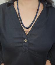 Load image into Gallery viewer, Natural Precious Blue Sapphire Single line Gemstone Necklace