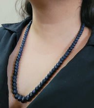 Load image into Gallery viewer, Natural Precious Blue Sapphire Single line Gemstone Necklace
