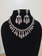 Load image into Gallery viewer, Mahi Pink diamond Necklace set