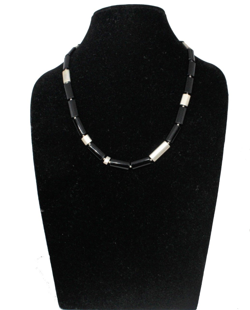 Elegant 92.5 Sterling Silver Black Onyx Gemstone necklace | Gemzlane