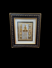 Load image into Gallery viewer, Lord Mahaveer/Namokarmantra Photo Frame for Wall Hanging  /22ct Gold Foiled