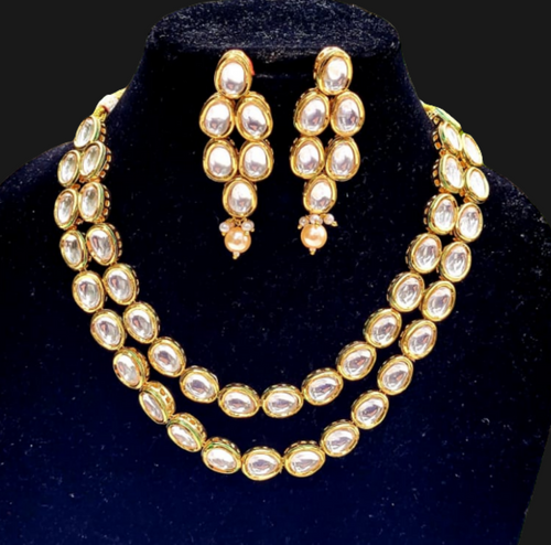 Priya kundan layered necklace set