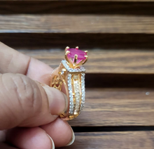 Load image into Gallery viewer, Ishika Ruby adjustable Ring
