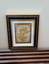 Load image into Gallery viewer, Radha krishna Photo Frame for  Wall Hanging  /22ct Gold Foiled
