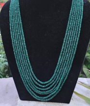 Load image into Gallery viewer, Natural Precious Green Emerald Layered Gemstone Necklace
