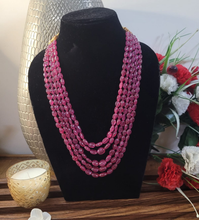 Load image into Gallery viewer, Natural Ruby maniya  ovals precious Necklace
