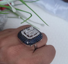 Load image into Gallery viewer, Blue Zirconia Cocktail Ring