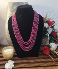 Load image into Gallery viewer, Natural Ruby maniya  ovals precious Necklace