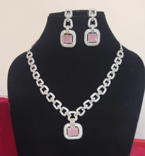 Load image into Gallery viewer, Nano Pink diamond Necklace set