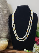Load image into Gallery viewer, Lime stone Pearl Beaded Necklace