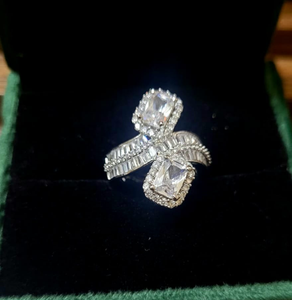 Pari silver plated Adjustable Ring