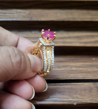 Load image into Gallery viewer, Ishika Ruby adjustable Ring