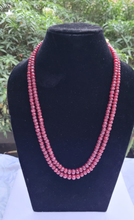 Load image into Gallery viewer, Precious Ruby 546 cts Double line necklace