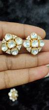 Load image into Gallery viewer, Anishaa Polki diamond Studs Earrings