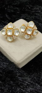 Anishaa Polki diamond Studs Earrings