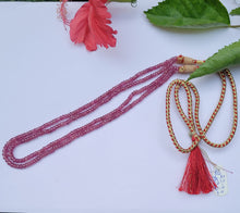 Load image into Gallery viewer, Precious Pink Ruby Double line necklace