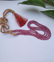 Load image into Gallery viewer, Precious Pink Ruby Double line necklace