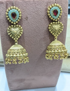 Traditional Golden Danglers Earrings