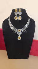 Load image into Gallery viewer, Nora Yellow diamond Necklace set
