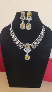 Nora Yellow diamond Necklace set