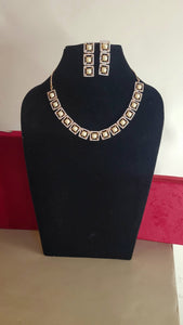 Pearl Diamond Necklace set