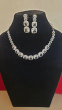 Load image into Gallery viewer, Shreya White Cubic zirconia diamond Necklace set