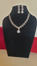 Load image into Gallery viewer, Malaika victorian Cubic zirconia white diamond Necklace set