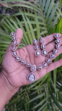 Load image into Gallery viewer, Malaika White Dualplated Cubic zirconia diamond Necklace set