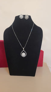Neha  Diamond Pendant Necklace Set