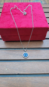 Gemzlane Evil eye Anti tarnish Pendant  Necklace