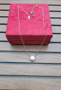 Gemzlane Pearl Anti tarnish Pendant  Necklace