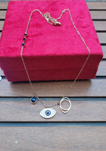 Load image into Gallery viewer, Gemzlane  Anti tarnish Evileye  Pendant Chain Necklace