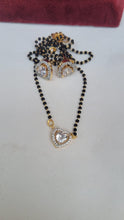 Load image into Gallery viewer, Heart Mangalsutra Pendant  necklace set