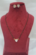 Load image into Gallery viewer, Heart Mangalsutra necklace set