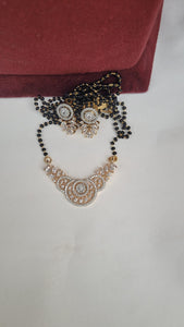 Geetika Long Mangalsutra necklace set