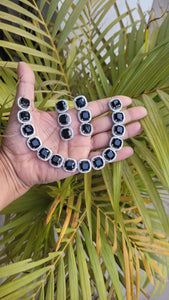 Luxe Black Cubic zirconia Diamond Necklace set