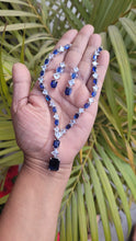Load image into Gallery viewer, Blue Sleek Cubic zirconia Diamond Necklace set