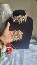 Load image into Gallery viewer, Kareena Fusion Kundan Choker Diamond Necklace Set