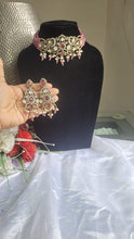Load image into Gallery viewer, Kareena Fusion Kundan Choker Diamond Necklace Set