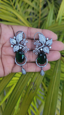 Emerald Dangler Earrings